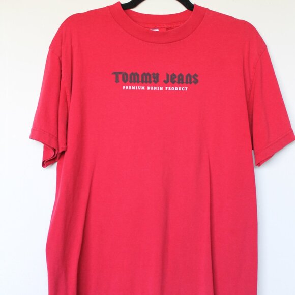 90s Vintage Tommy Hilfiger Graphic T Shirt Medium - Picture 5 of 8